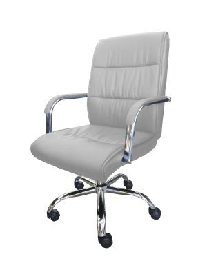Sillón Escritorio Respaldo Medio Blanco