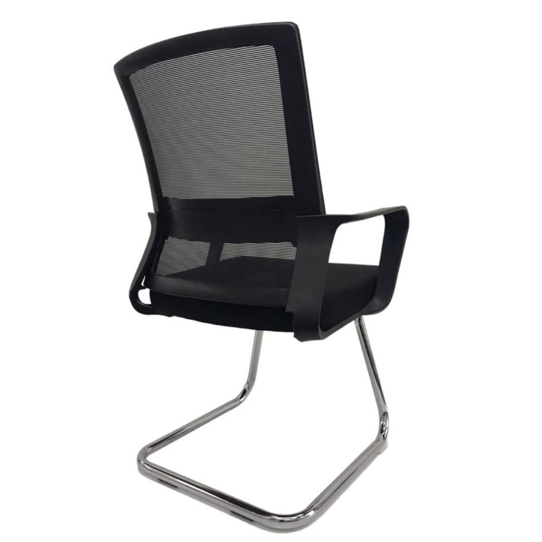 Silla de Escritorio Base Patín con Respaldo de Malla y Soporte Lumbar fijo - Imagen 4