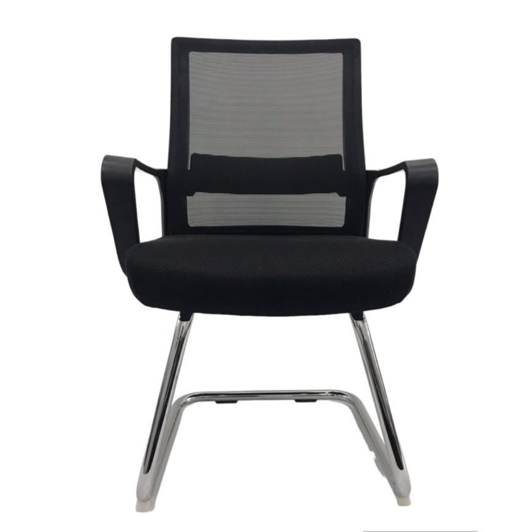 Silla de Escritorio Base Patín con Respaldo de Malla y Soporte Lumbar fijo - Imagen 3