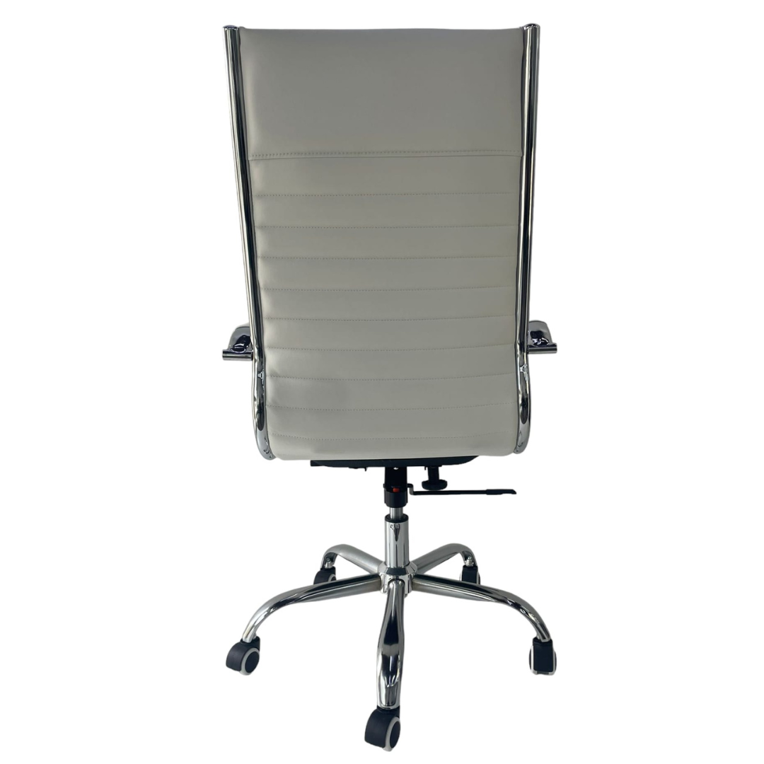 Silla Ejecutiva Respaldo Alto Blanco - Imagen 3