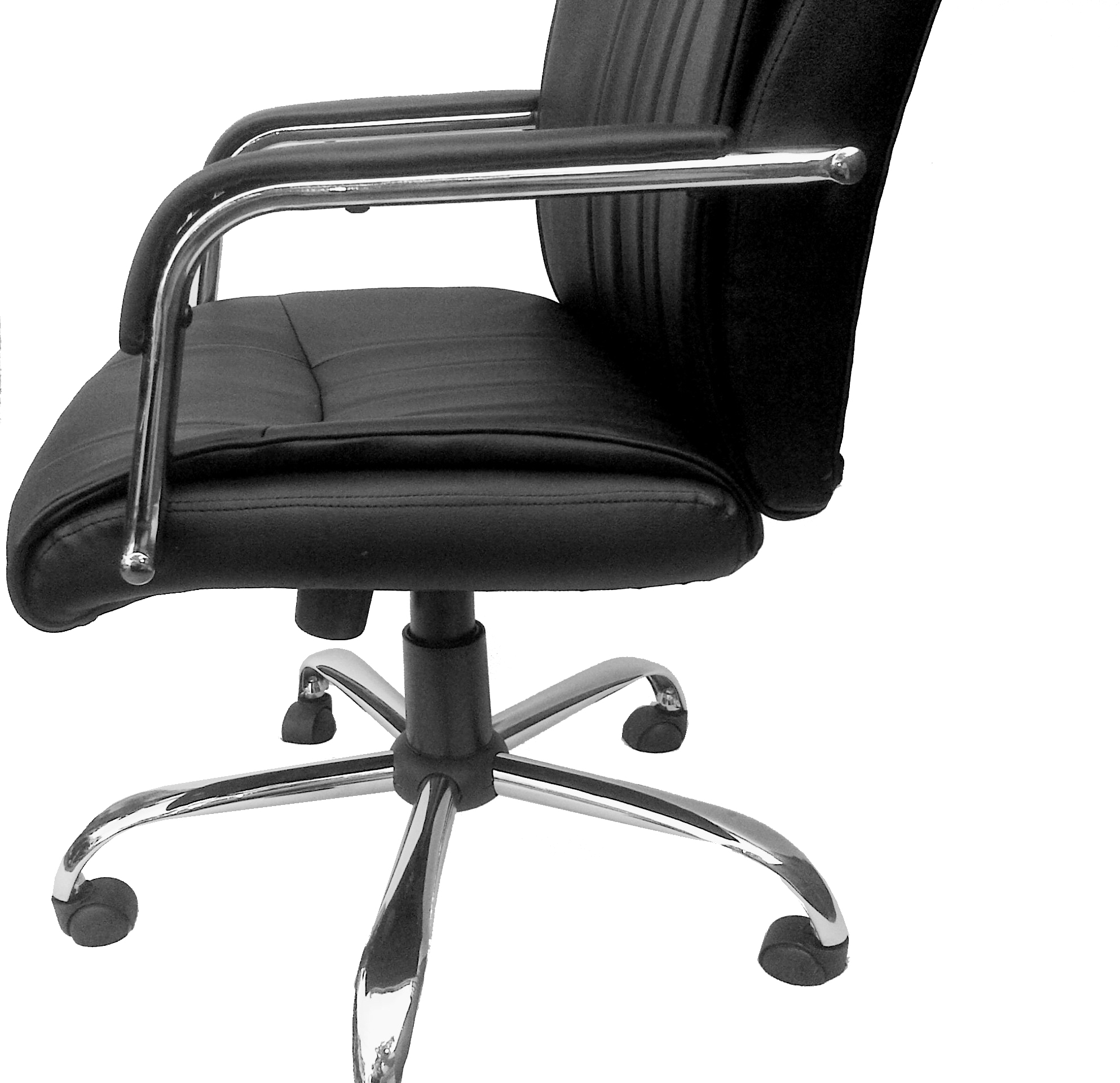 Sillón Escritorio Respaldo Medio Negro - Imagen 2